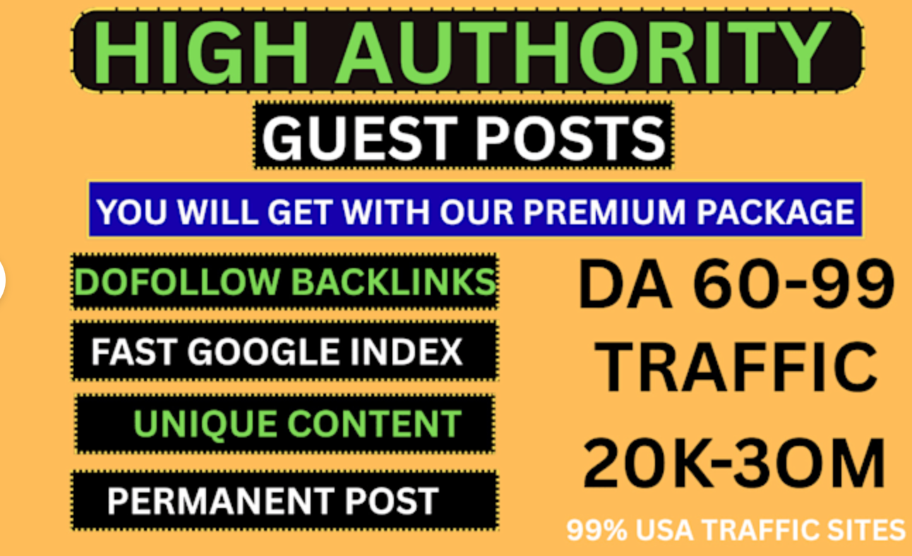 620I will do premium SEO guest post backlink and publish news article, guest post s