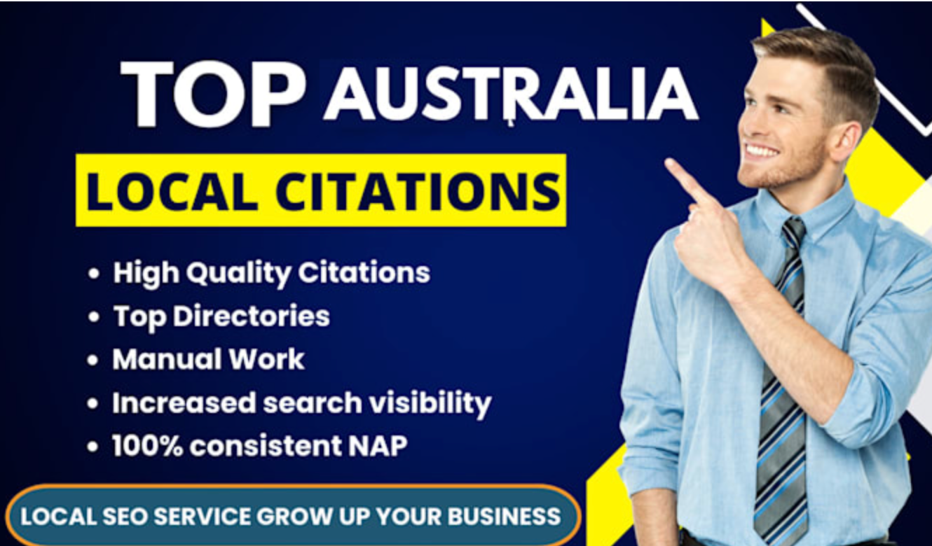 627I will do 350 australia local citations backlinks for business SEO
